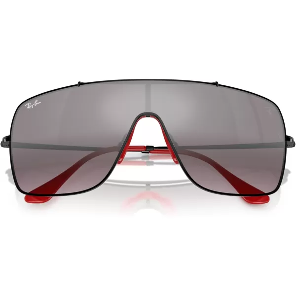 imageRayBan Rb3697m Scuderia Ferrari Collection Square SunglassesBlackViolet Mirror Gradient Silver