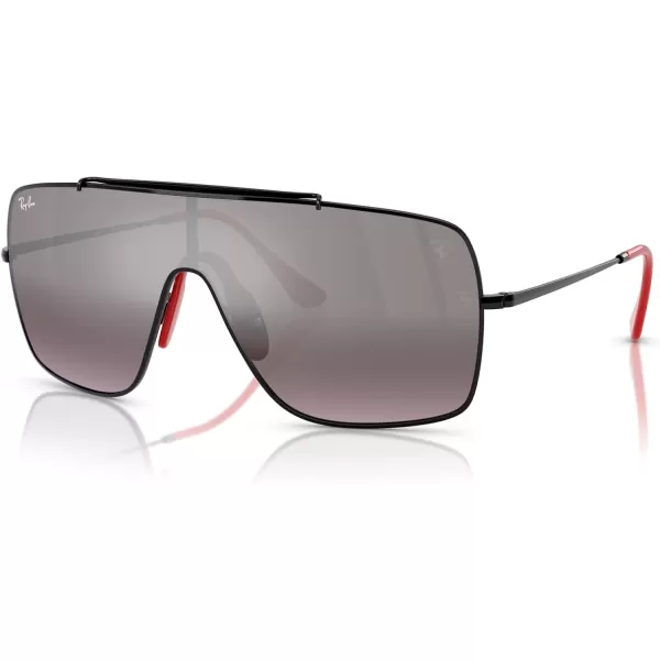 imageRayBan Rb3697m Scuderia Ferrari Collection Square SunglassesBlackViolet Mirror Gradient Silver