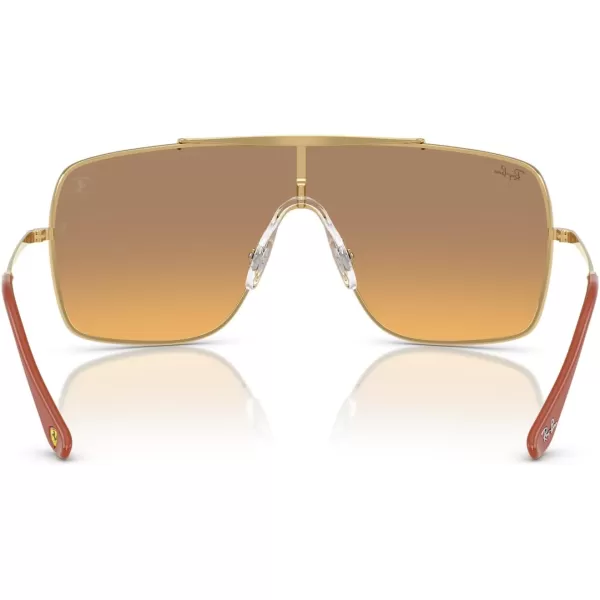 imageRayBan Rb3697m Scuderia Ferrari Collection Square SunglassesGoldOrange Mirrored Gradient Silver