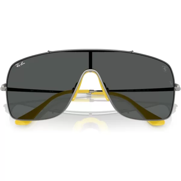 imageRayBan Rb3697m Scuderia Ferrari Collection Square SunglassesGunmetalDark Grey