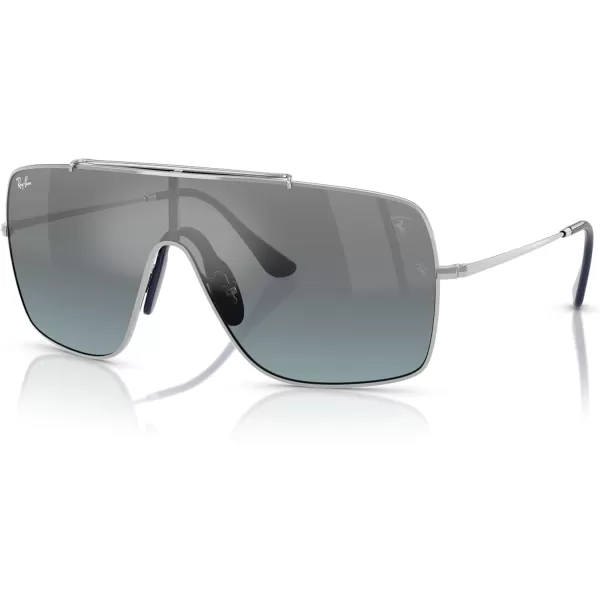 imageRayBan Rb3697m Scuderia Ferrari Collection Square SunglassesSilverBlue Mirrored Gradient Silver