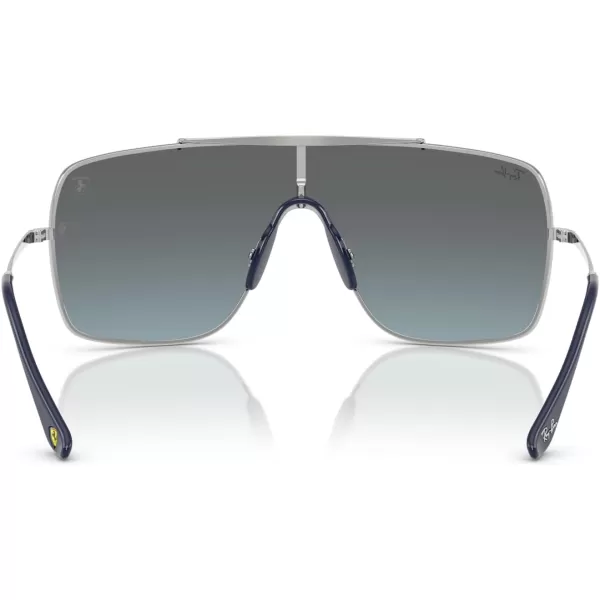 imageRayBan Rb3697m Scuderia Ferrari Collection Square SunglassesSilverBlue Mirrored Gradient Silver