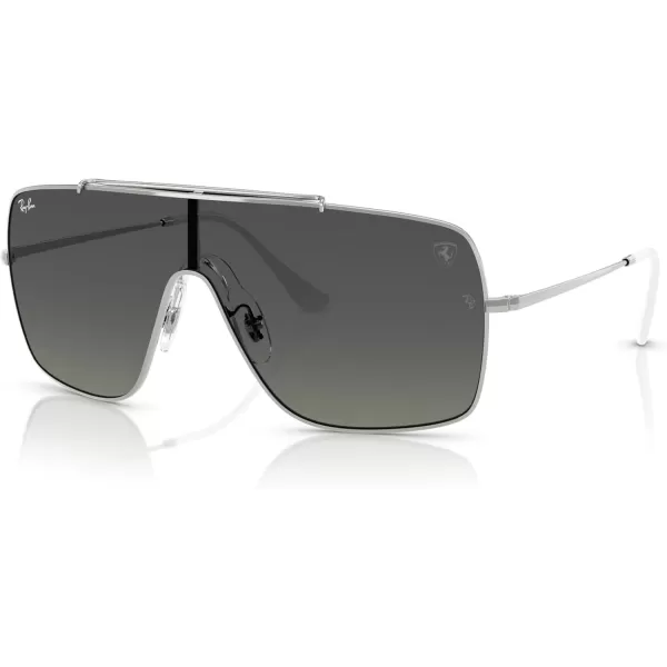 imageRayBan Rb3697m Scuderia Ferrari Collection Square SunglassesSilverGradient Grey