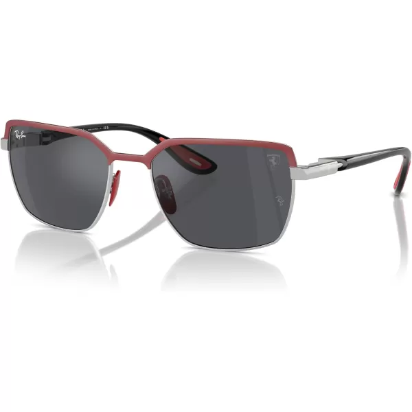 imageRayBan Rb3743m Scuderia Ferrari Collection Square SunglassesMatte Red on GunmetalDark Grey