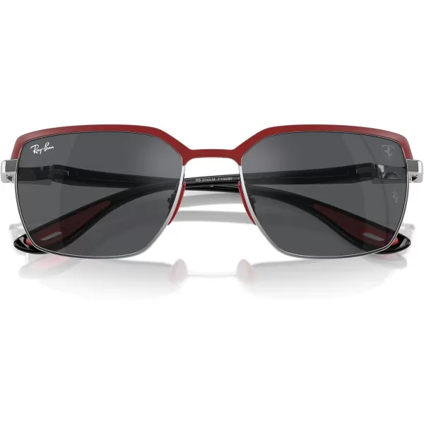 imageRayBan Rb3743m Scuderia Ferrari Collection Square SunglassesMatte Red on GunmetalDark Grey