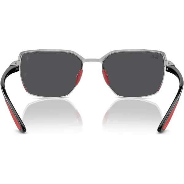 imageRayBan Rb3743m Scuderia Ferrari Collection Square SunglassesMatte Red on GunmetalDark Grey