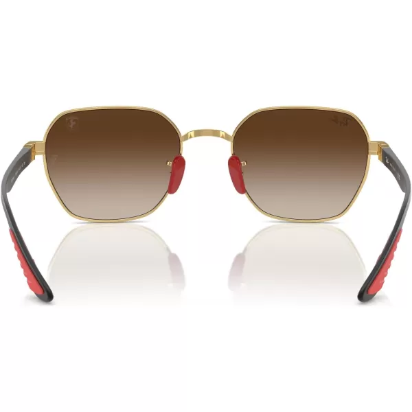 imageRayBan Rb3794m Scuderia Ferrari Collection Square SunglassesGoldGradient Brown