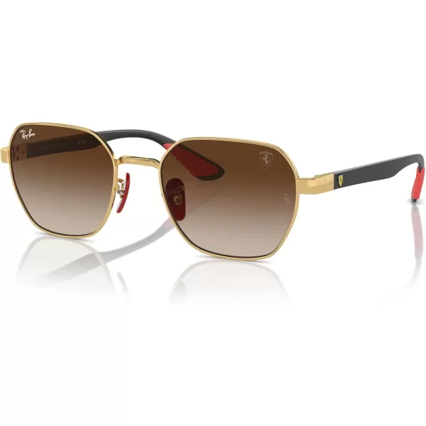 imageRayBan Rb3794m Scuderia Ferrari Collection Square SunglassesGoldGradient Brown