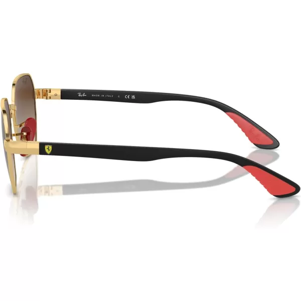 imageRayBan Rb3794m Scuderia Ferrari Collection Square SunglassesGoldGradient Brown