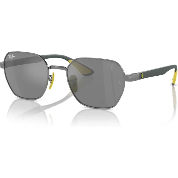 imageRayBan Rb3794m Scuderia Ferrari Collection Square SunglassesGunmetalGrey Mirrored Silver