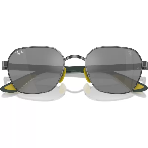 imageRayBan Rb3794m Scuderia Ferrari Collection Square SunglassesGunmetalGrey Mirrored Silver