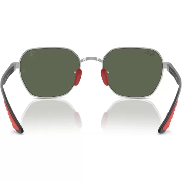 imageRayBan Rb3794m Scuderia Ferrari Collection Square SunglassesSilverDark Green