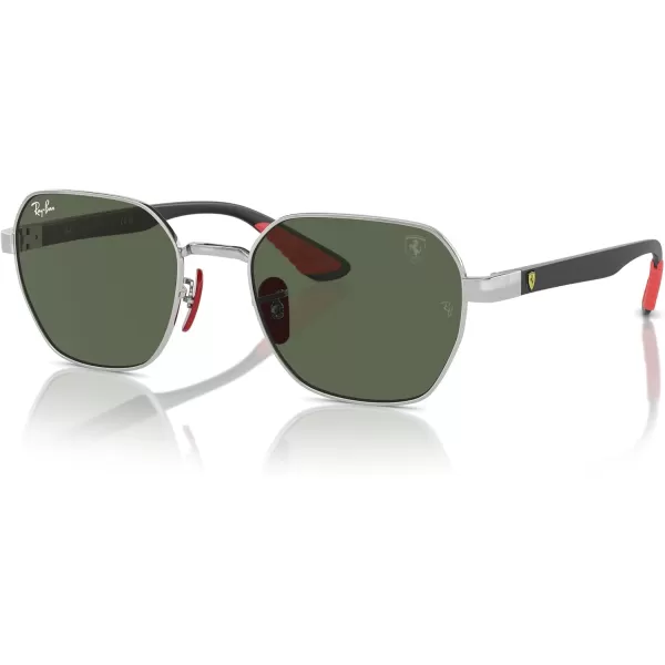 imageRayBan Rb3794m Scuderia Ferrari Collection Square SunglassesSilverDark Green