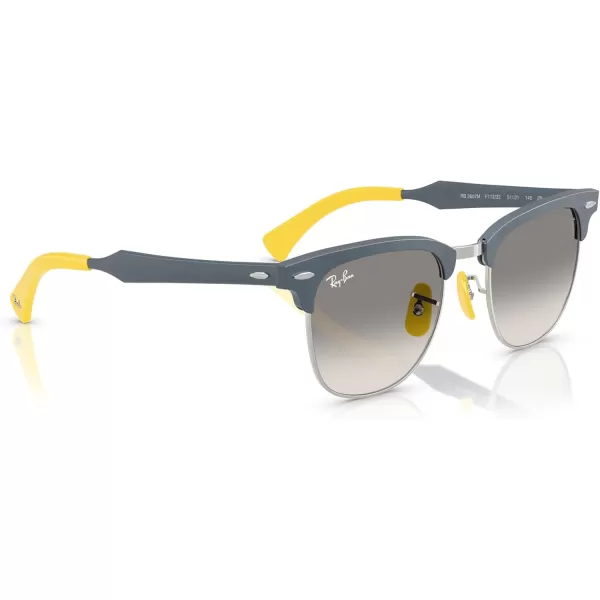 imageRayBan Rb3807m Scuderia Ferrari Collection Square SunglassesBrushed Blue on SilverClear Gradient Grey