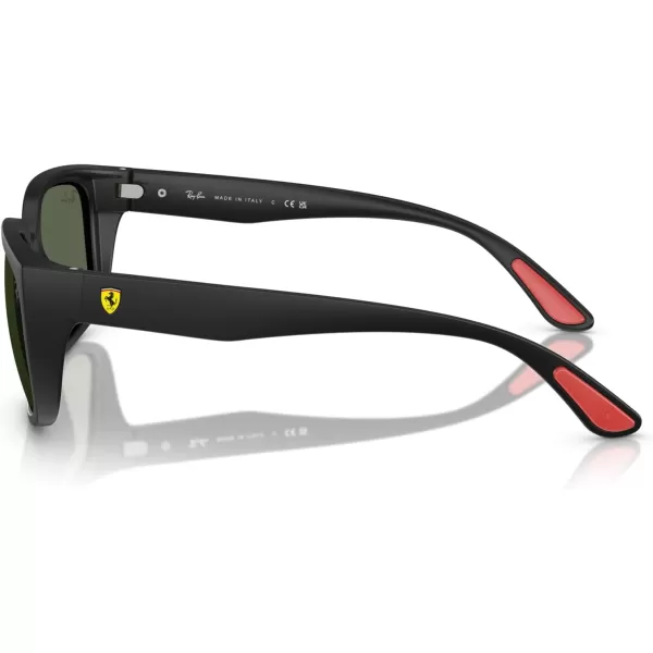 imageRayBan Rb4443m Scuderia Ferrari Collection Square SunglassesMatte BlackDark Green