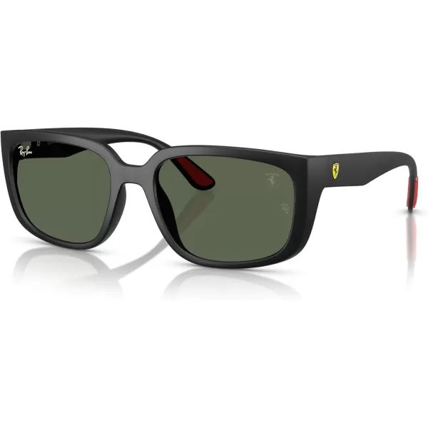imageRayBan Rb4443m Scuderia Ferrari Collection Square SunglassesMatte BlackDark Green