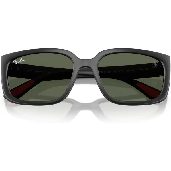 imageRayBan Rb4443m Scuderia Ferrari Collection Square SunglassesMatte BlackDark Green