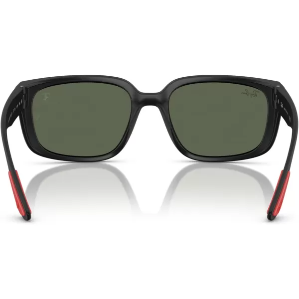 imageRayBan Rb4443m Scuderia Ferrari Collection Square SunglassesMatte BlackDark Green