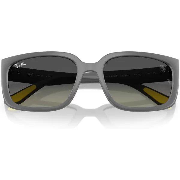 imageRayBan Rb4443m Scuderia Ferrari Collection Square SunglassesMatte GreyLight Grey Gradient