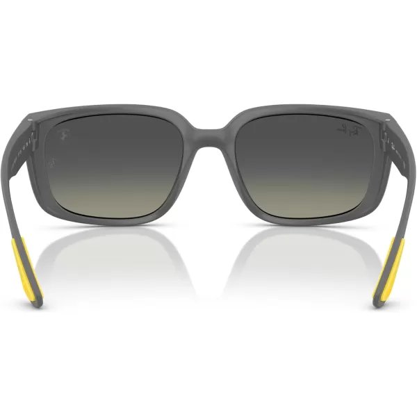 imageRayBan Rb4443m Scuderia Ferrari Collection Square SunglassesMatte GreyLight Grey Gradient