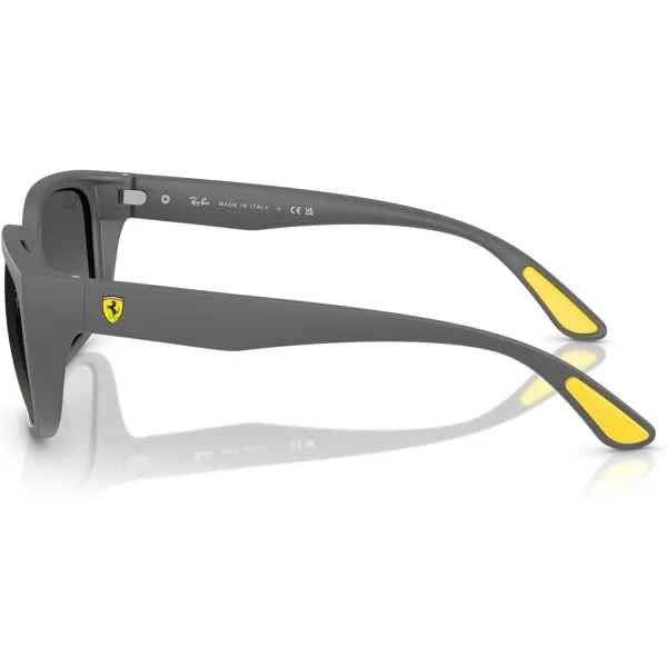 imageRayBan Rb4443m Scuderia Ferrari Collection Square SunglassesMatte GreyLight Grey Gradient