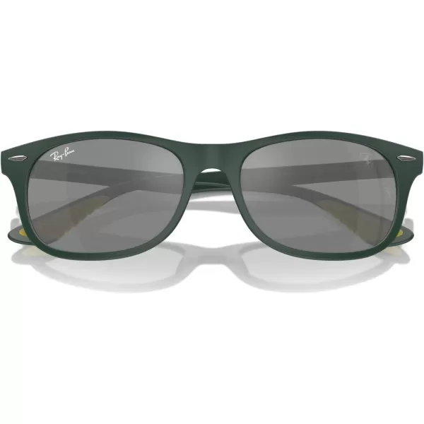 imageRayBan Rb4607m Scuderia Ferrari Collection Square SunglassesMatte GreenGrey Mirrored Silver