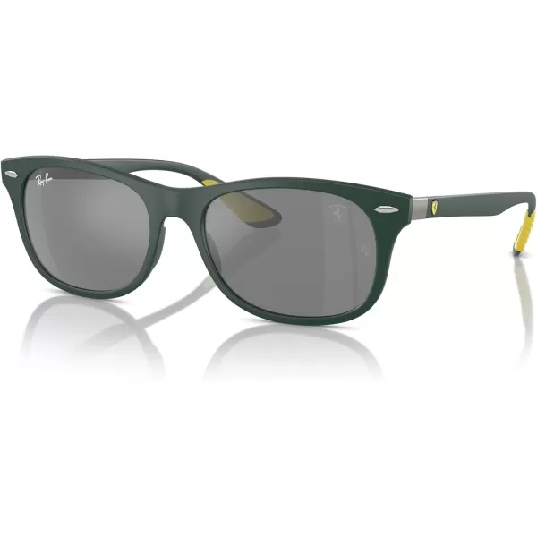 imageRayBan Rb4607m Scuderia Ferrari Collection Square SunglassesMatte GreenGrey Mirrored Silver