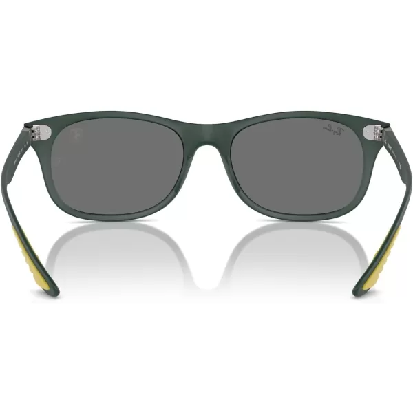 imageRayBan Rb4607m Scuderia Ferrari Collection Square SunglassesMatte GreenGrey Mirrored Silver