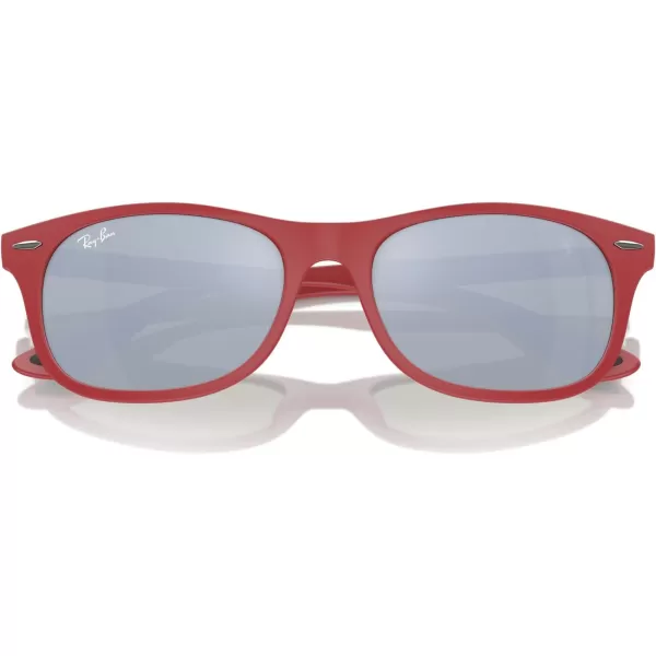 imageRayBan Rb4607m Scuderia Ferrari Collection Square SunglassesMatte RedGreen Mirrored Silver