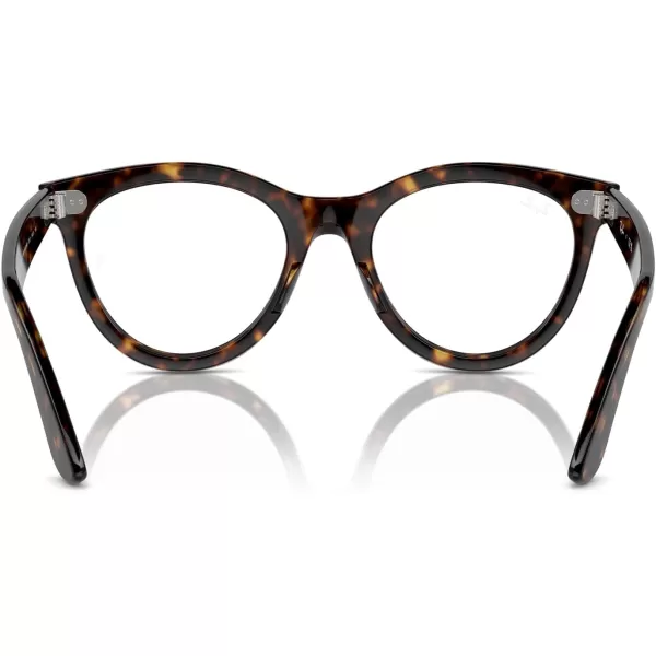 imageRayBan Rx2241vf Wayfarer Way Low Bridge Fit Round Prescription Eyewear FramesHavanaDemo Lens