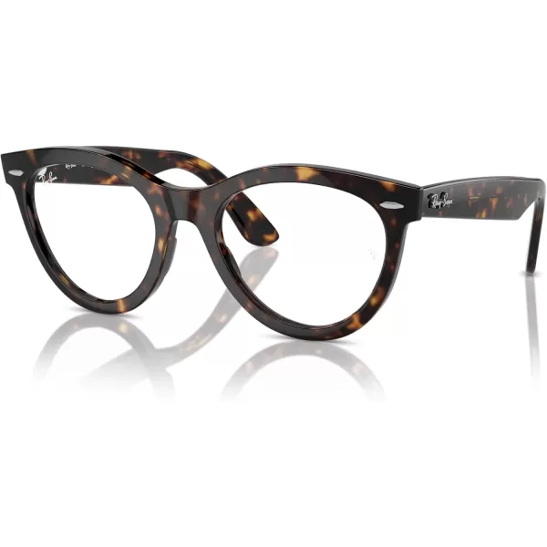 imageRayBan Rx2241vf Wayfarer Way Low Bridge Fit Round Prescription Eyewear FramesHavanaDemo Lens