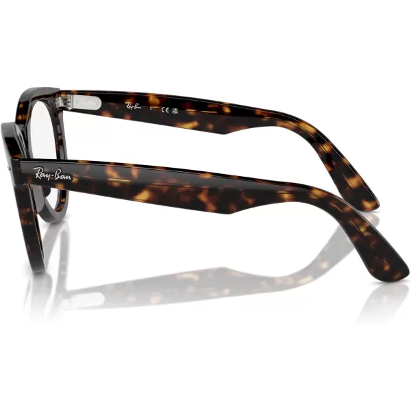 imageRayBan Rx2241vf Wayfarer Way Low Bridge Fit Round Prescription Eyewear FramesHavanaDemo Lens