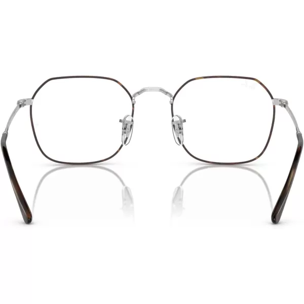 imageRayBan Rx3694V Jim Square Prescription Eyewear Frames Havana On SilverDemo Lens 51 mm