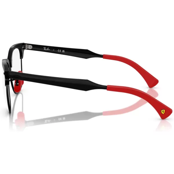 imageRayBan Rx3807vm Scuderia Ferrari Collection Square Prescription Eyewear FramesBrushed Black on BlackDemo Lens