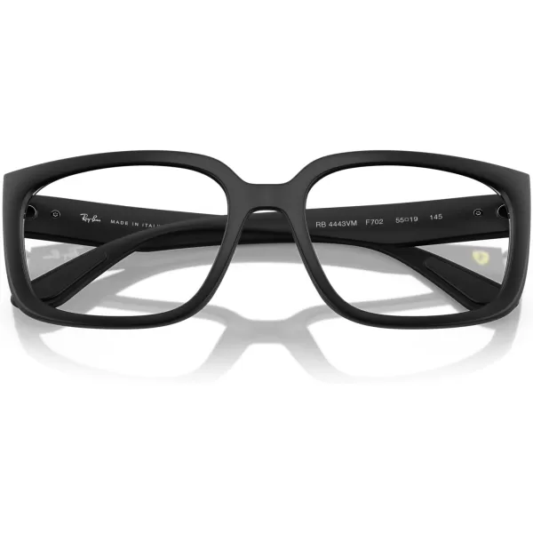 imageRayBan Rx4443vm Scuderia Ferrari Collection Square Prescription Eyewear FramesMatte BlackBlackDemo Lens