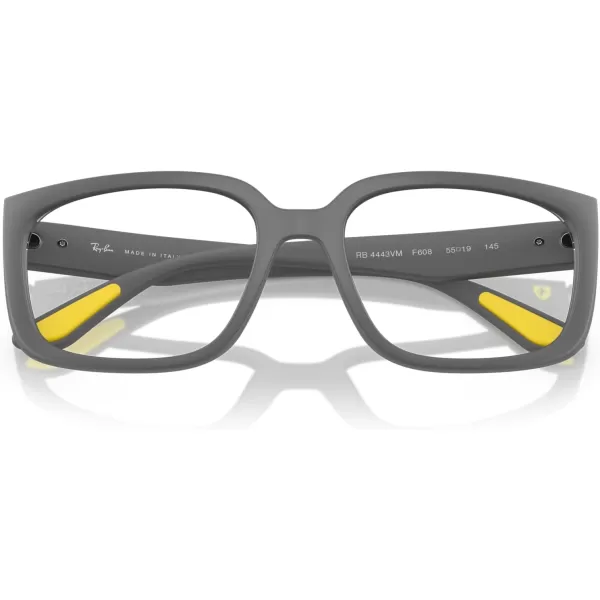 imageRayBan Rx4443vm Scuderia Ferrari Collection Square Prescription Eyewear FramesMatte GreyDemo Lens