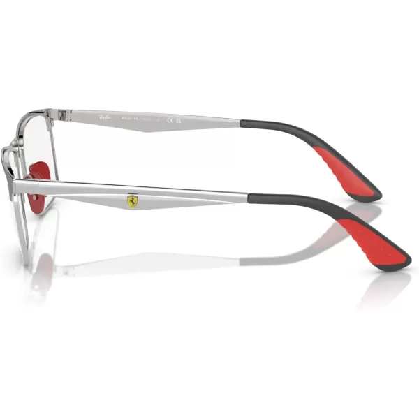 imageRayBan Rx6516m Scuderia Ferrari Collection Rectangular Prescription Eyewear FramesGunmetal on SilverDemo Lens