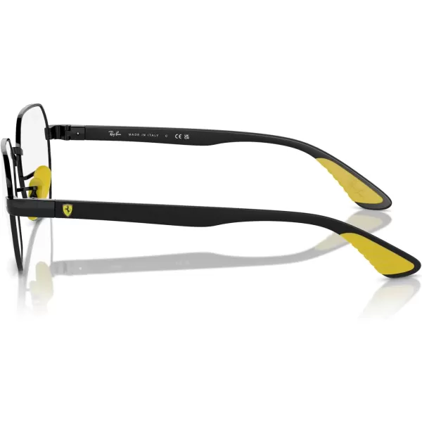 imageRayBan Rx6594m Scuderia Ferrari Collection Hexagonal Prescription Eyewear FramesBlackYellowDemo Lens