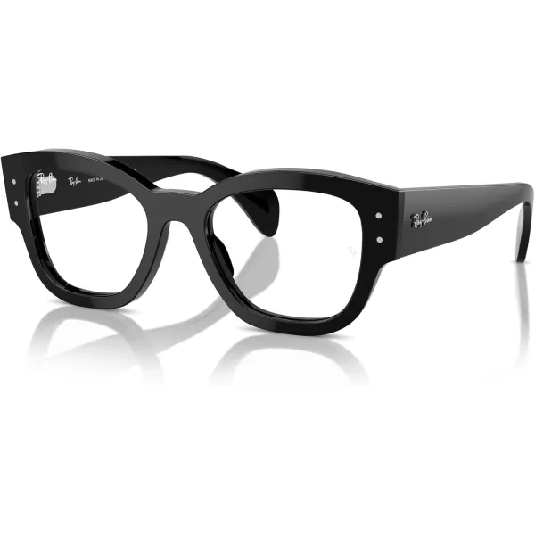 imageRayBan Rx7681v Jorge Square Prescription Eyewear FramesBlackDemo Lens