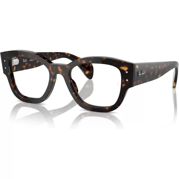 imageRayBan Rx7681v Jorge Square Prescription Eyewear FramesHavanaDemo Lens