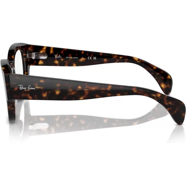 imageRayBan Rx7681v Jorge Square Prescription Eyewear FramesHavanaDemo Lens