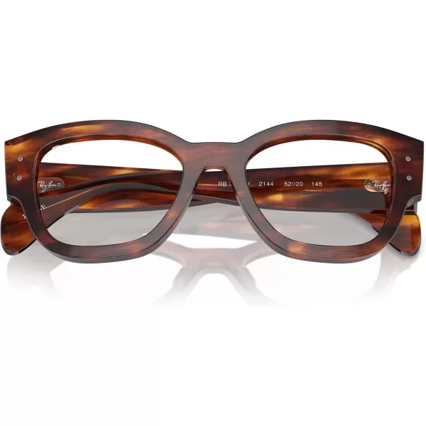 imageRayBan Rx7681v Jorge Square Prescription Eyewear FramesStriped HavanaDemo Lens