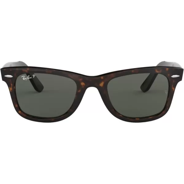 imageRayBan RB2140 Original Wayfarer Polarized Square SunglassesTortoiseGreen Polarized