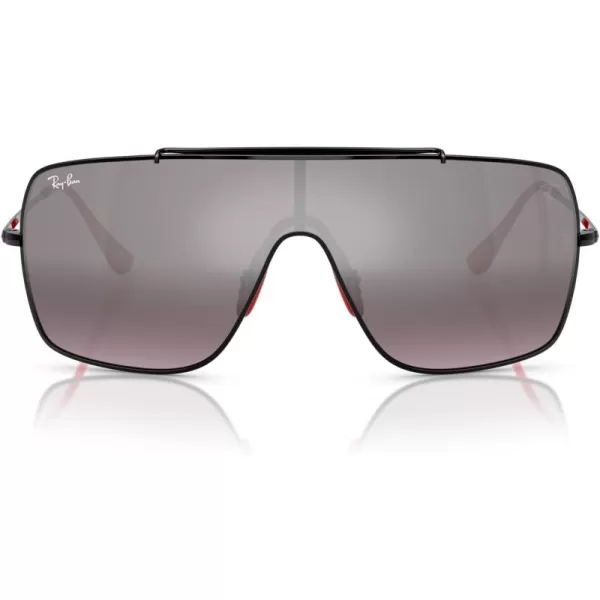 imageRayBan Rb3697m Scuderia Ferrari Collection Square SunglassesBlackViolet Mirror Gradient Silver