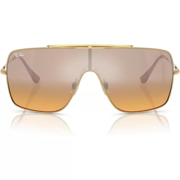 imageRayBan Rb3697m Scuderia Ferrari Collection Square SunglassesGoldOrange Mirrored Gradient Silver