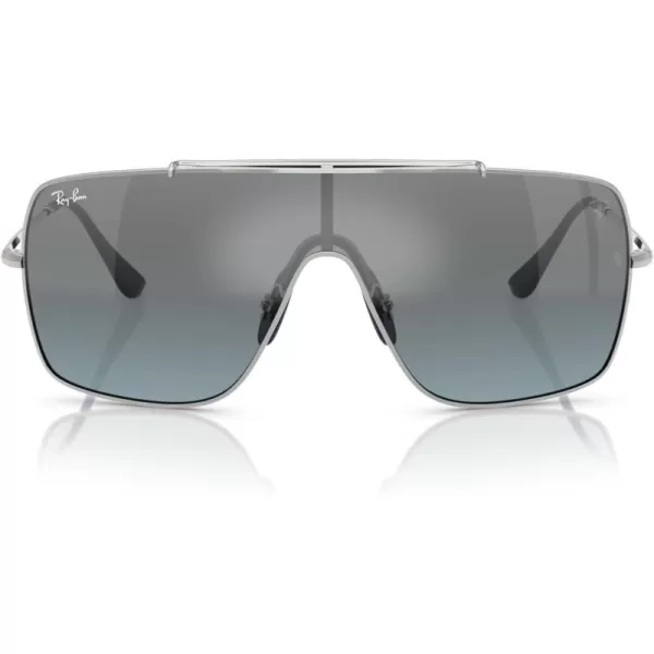 imageRayBan Rb3697m Scuderia Ferrari Collection Square SunglassesSilverBlue Mirrored Gradient Silver