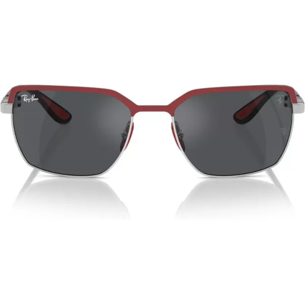 imageRayBan Rb3743m Scuderia Ferrari Collection Square SunglassesMatte Red on GunmetalDark Grey