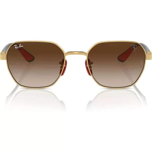 imageRayBan Rb3794m Scuderia Ferrari Collection Square SunglassesGoldGradient Brown