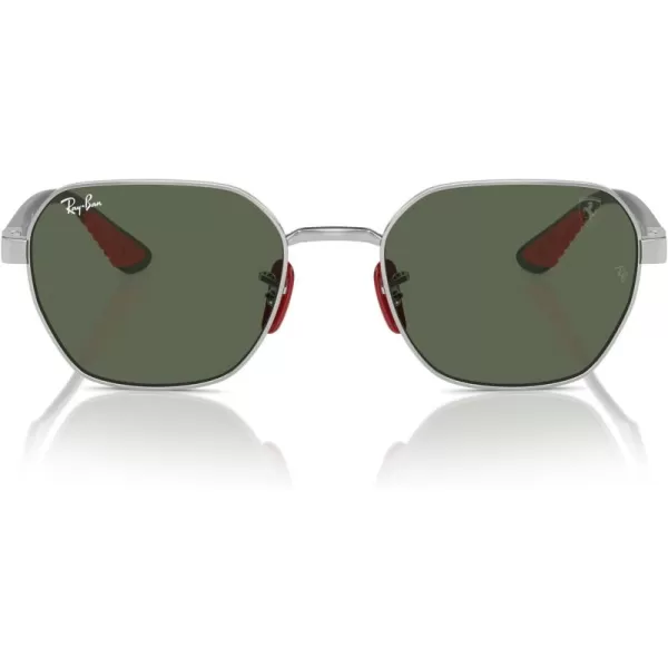 imageRayBan Rb3794m Scuderia Ferrari Collection Square SunglassesSilverDark Green