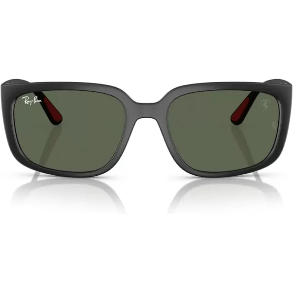 imageRayBan Rb4443m Scuderia Ferrari Collection Square SunglassesMatte BlackDark Green